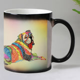 Dogs color changing magic mugs