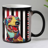 Dogs color changing magic mugs