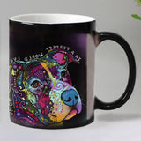 Dogs color changing magic mugs