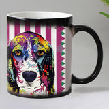 Dogs color changing magic mugs
