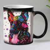 Dogs color changing magic mugs