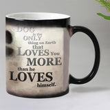 Dogs color changing magic mugs