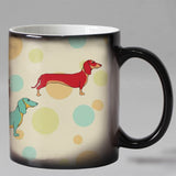 Dogs color changing magic mugs