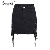 Denim women skirt