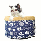 Soft Fiber Circle Cat Bed