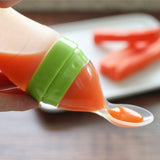 Baby Squeezing Feeding Spoon bottle