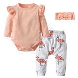 3pcs Baby Girls Clothing