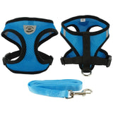 New Soft Breathable Air Nylon Mesh Puppy Dog Pet Cat Harness and Leash Set