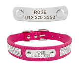 Rhinestone Engraved Dog Collar