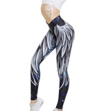 Mesh Pattern Print Leggings