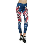 Mesh Pattern Print Leggings