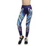 Mesh Pattern Print Leggings