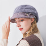 Solid winter women's hat